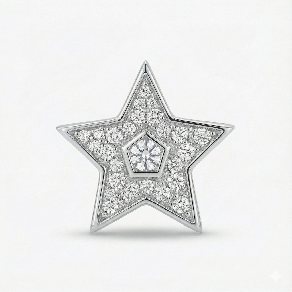 Silver Stellar Five Studs