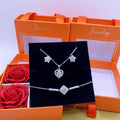 Sweetheart gala set, Silver