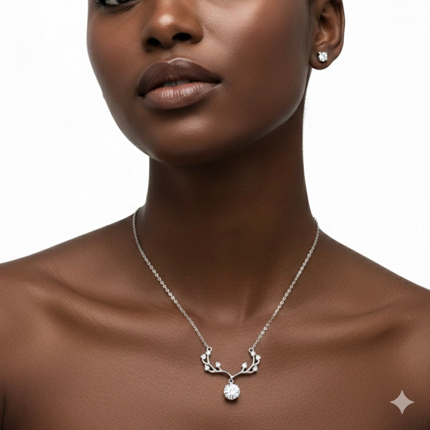 The Aspen Crest Necklace, Silver