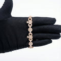 Rose Gold Cross Link Bracelet