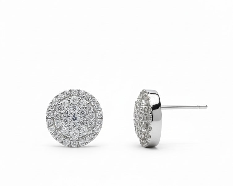 Iced Disc Studs