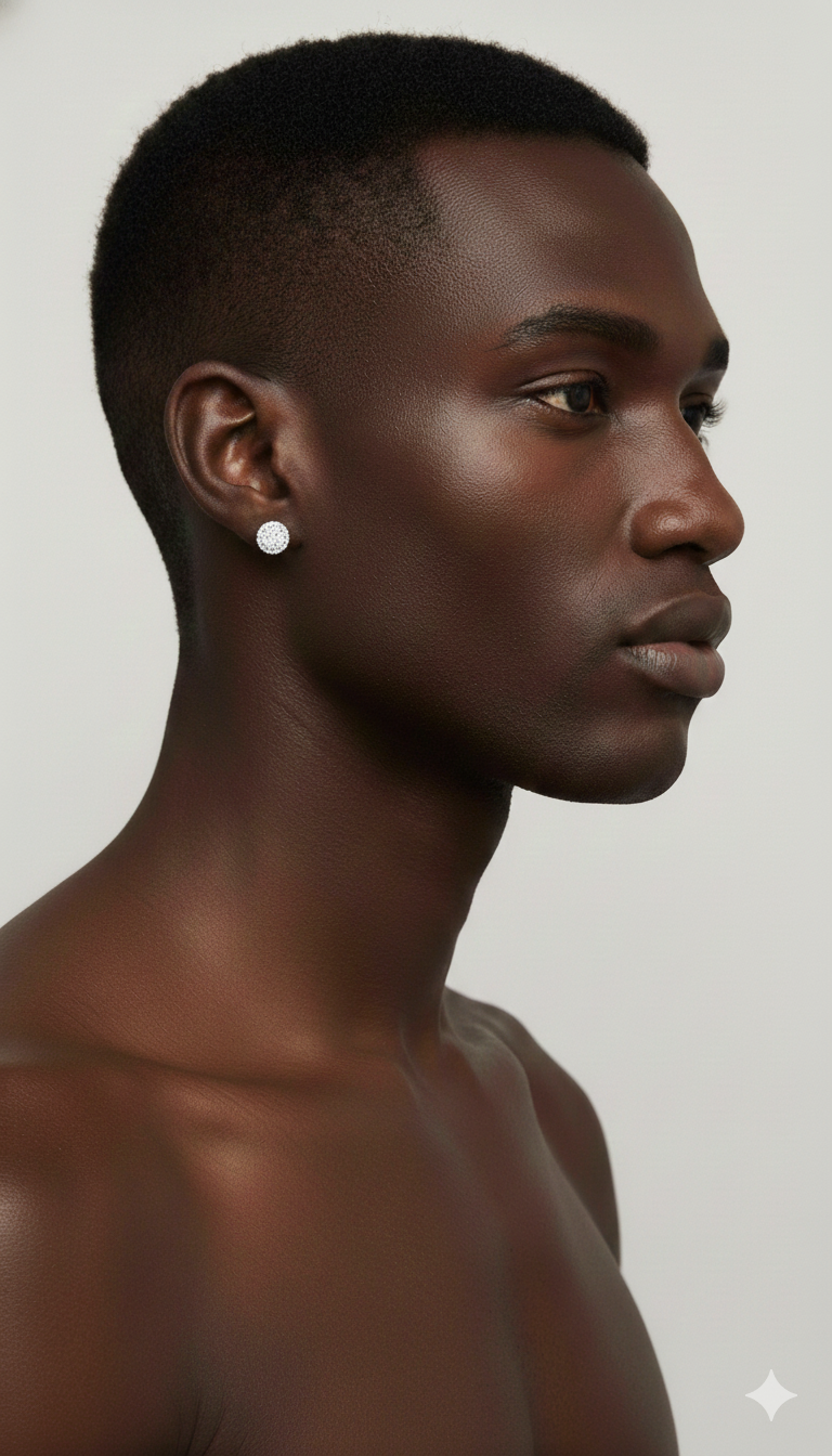 Iced Disc Studs