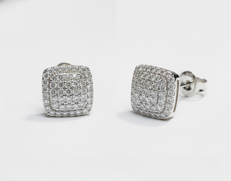 Square shaped design earring