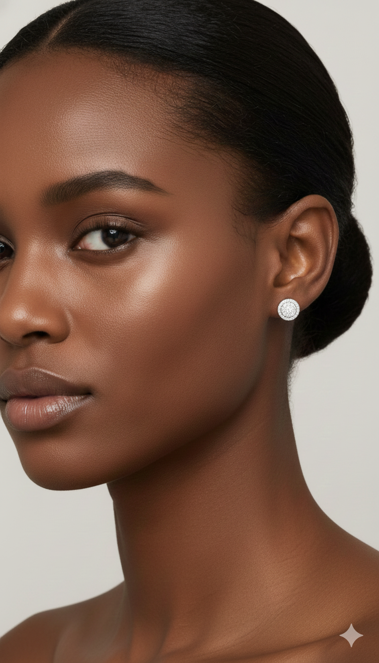 Iced Disc Studs