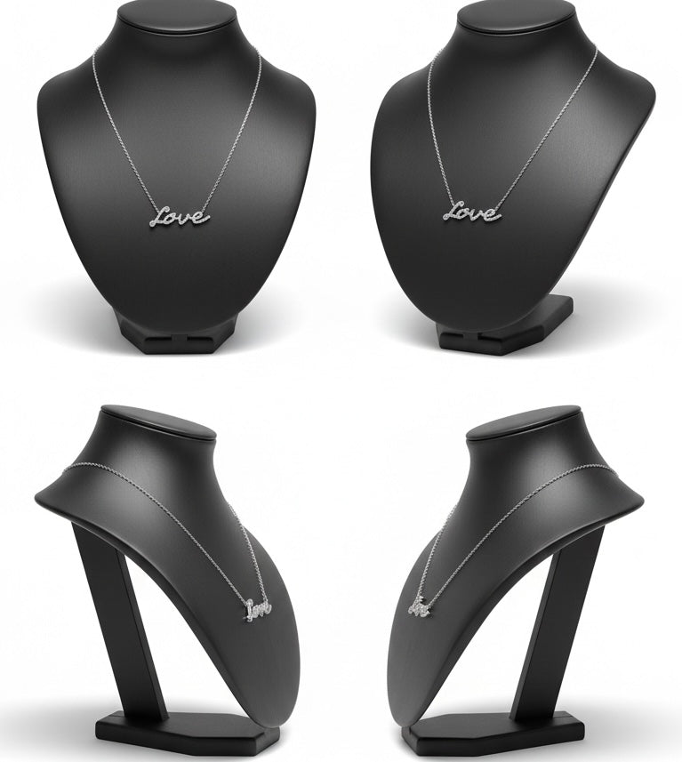Signature Love necklace, Silver