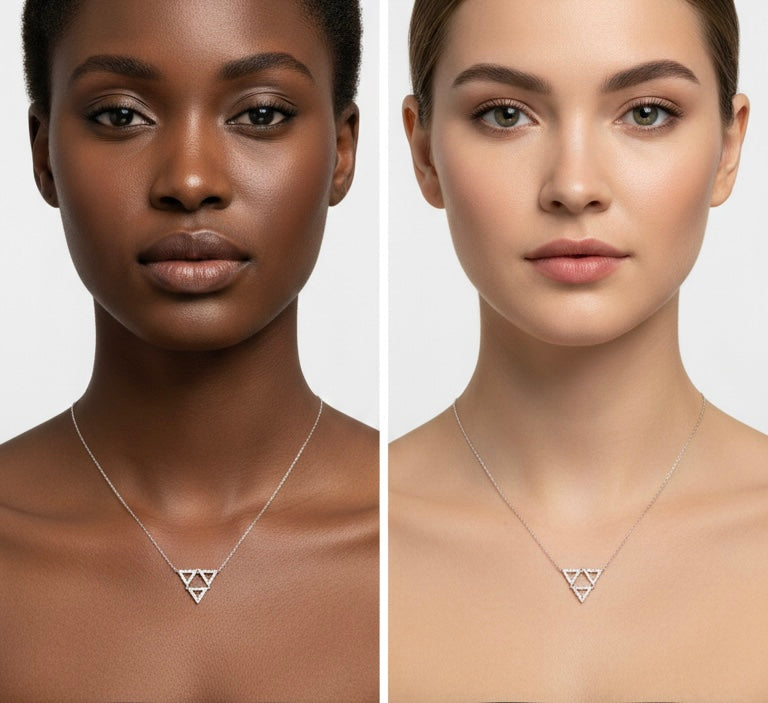 The Stella Nova necklace, Silver